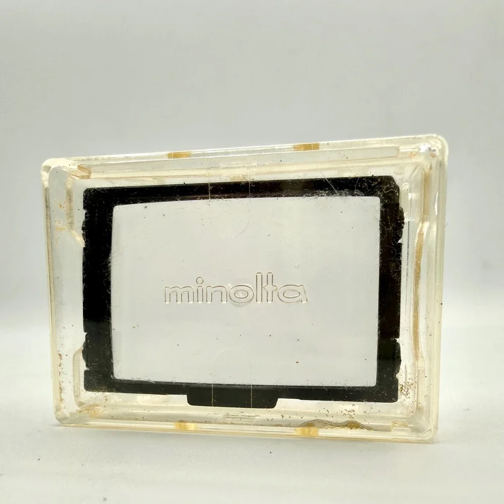Vintage Minolta Focusing Screen for SLR Camera Made in Japan with Case Clear
